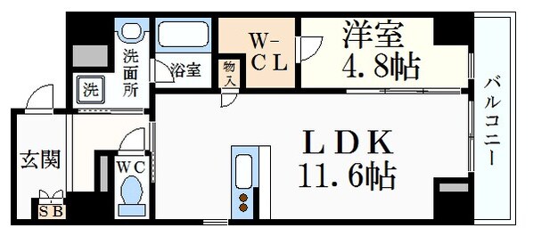 三ノ宮駅 徒歩10分 3階の物件間取画像